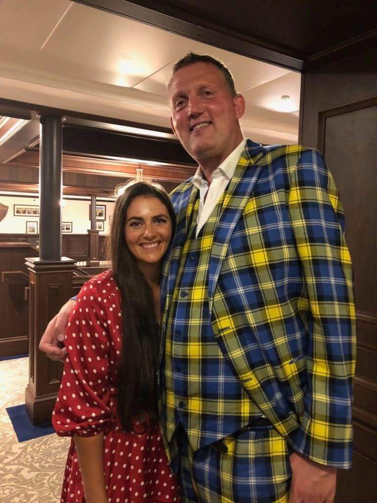 Kelsey MacDonald and Doddie Weir