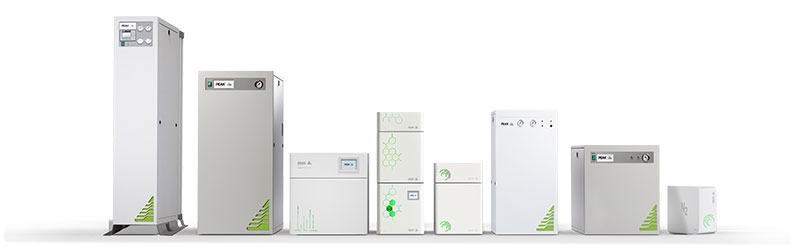 Nitrogen generators and hydrogen generators