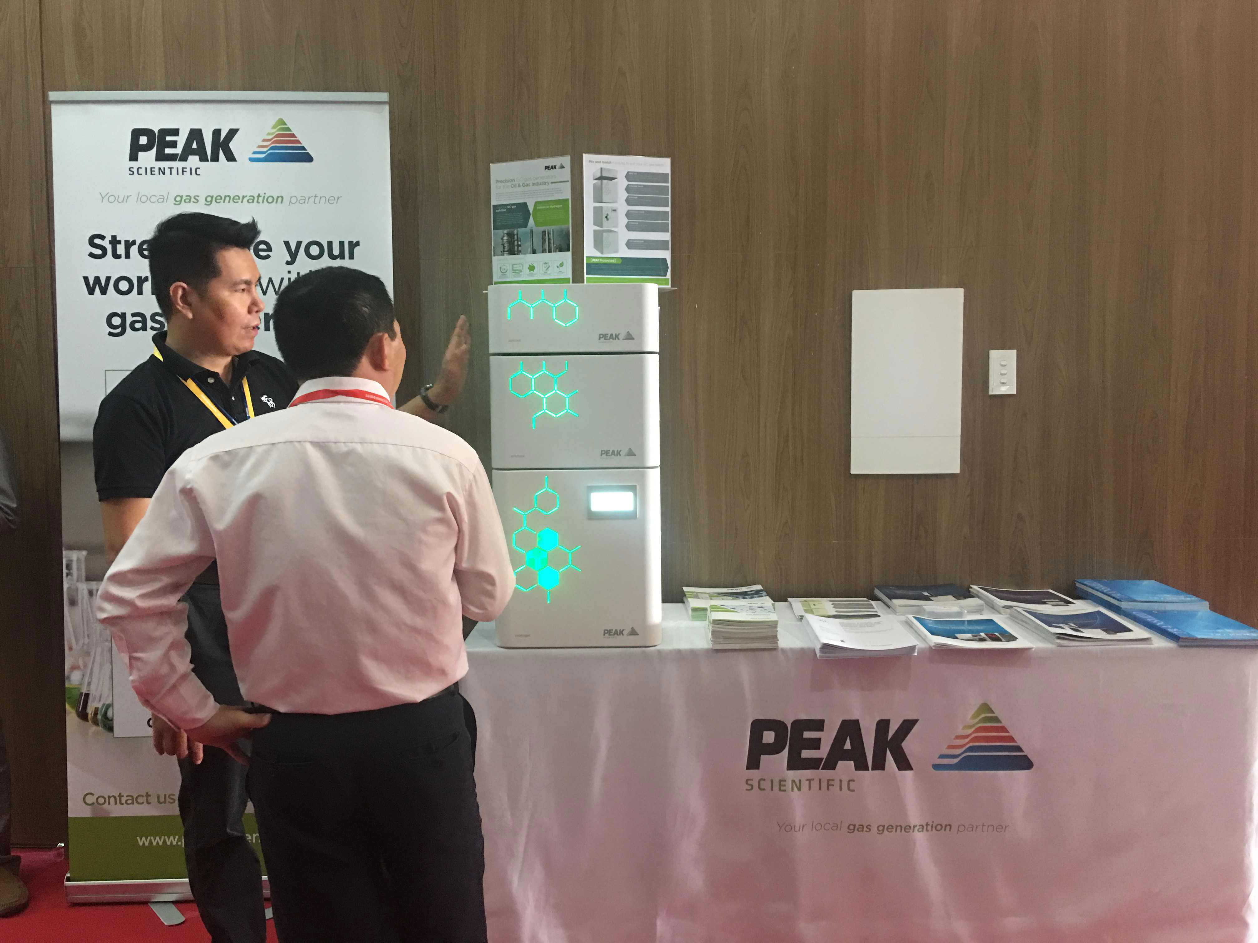 peak precision booth showcase