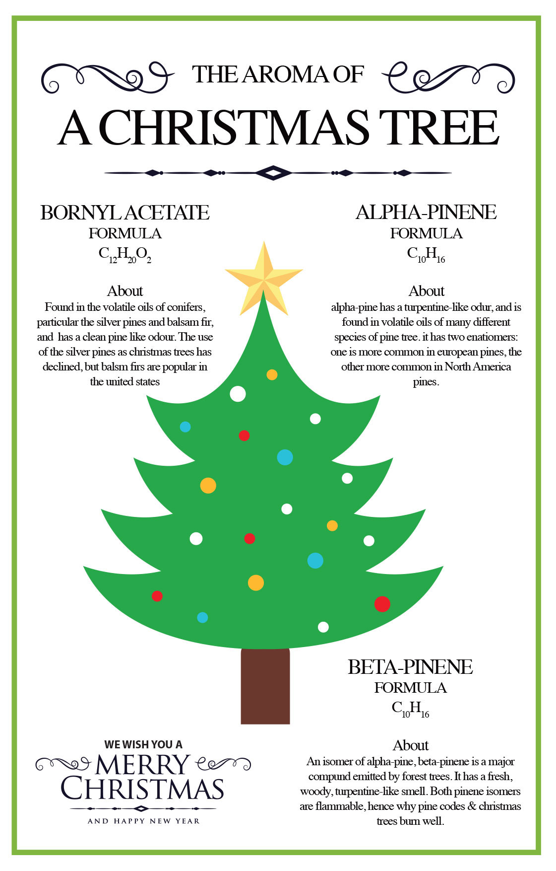 Christmas Tree Aroma Infograph