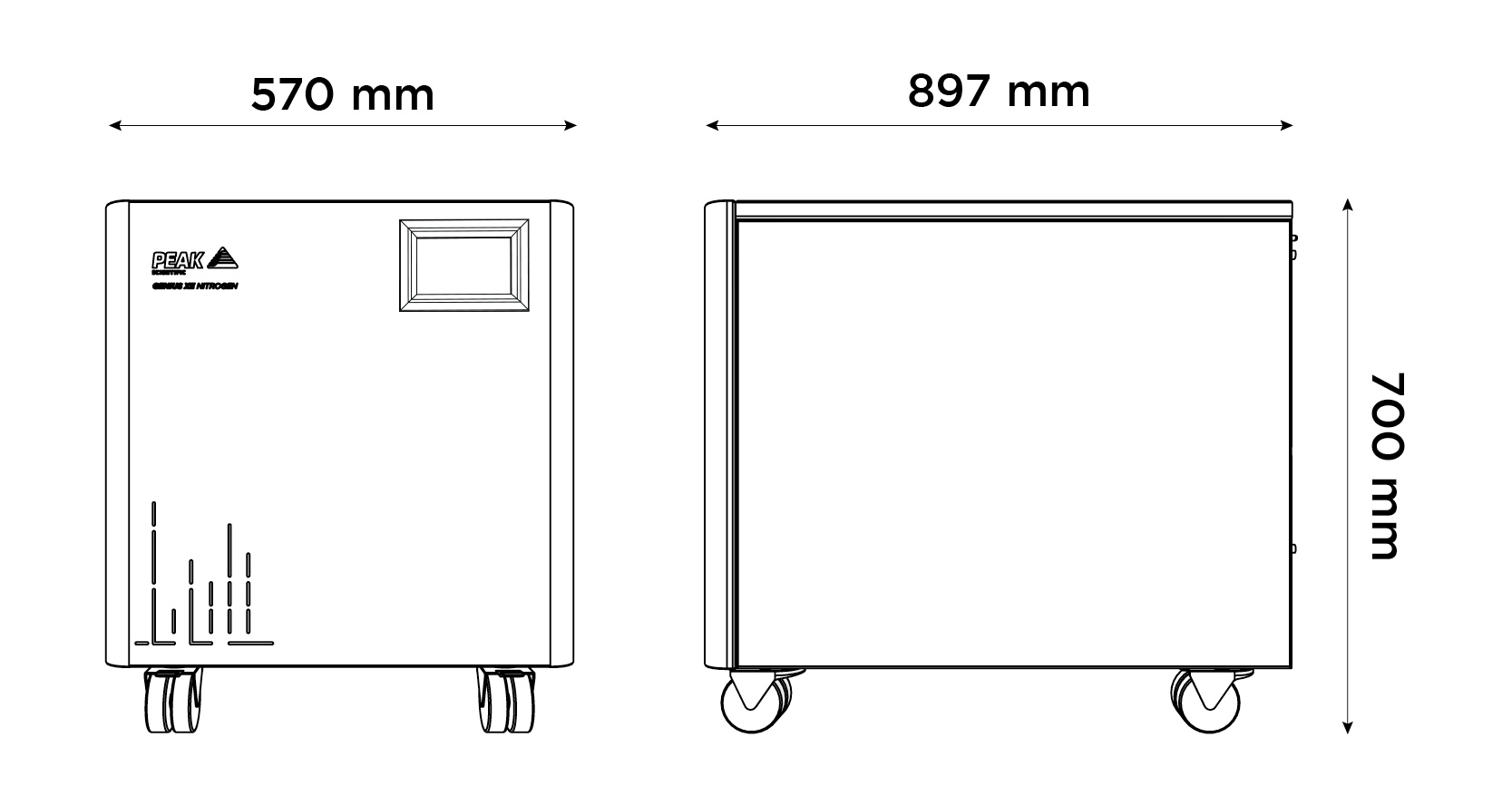 Genius XE QSD Nitrogen Gas Generator Peak Scientific
