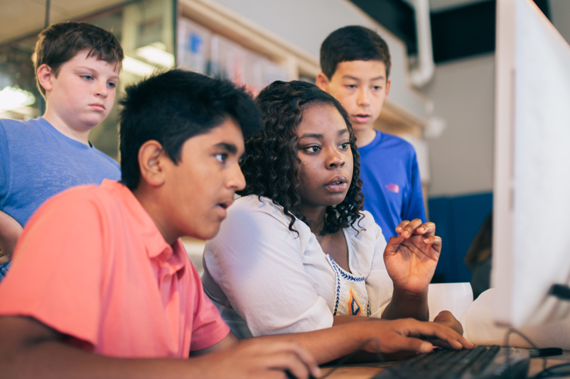 Pupil at work in the NuVu Innovation School
