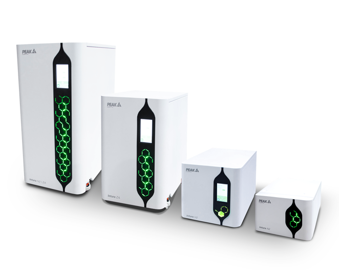 Intura series of hydrogen, nitrogen and zero air gas generators