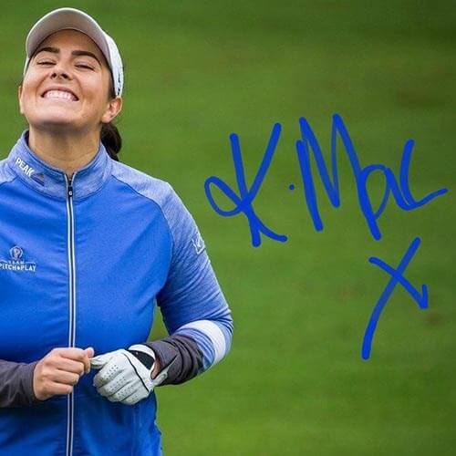 Kelsey MacDonald on the golf course
