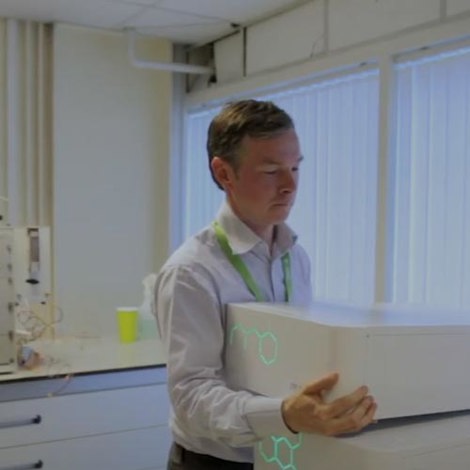 image of man with peak gas generator