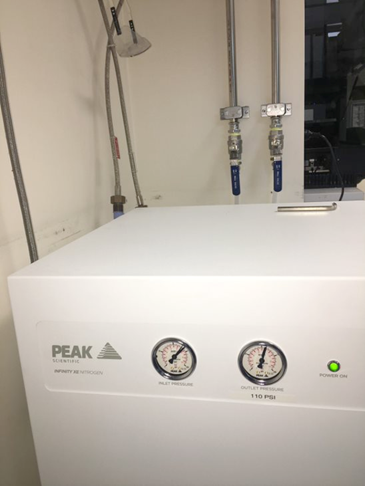 PEAK Scientific's Infinity XE nitrogen gas generator at SydPath