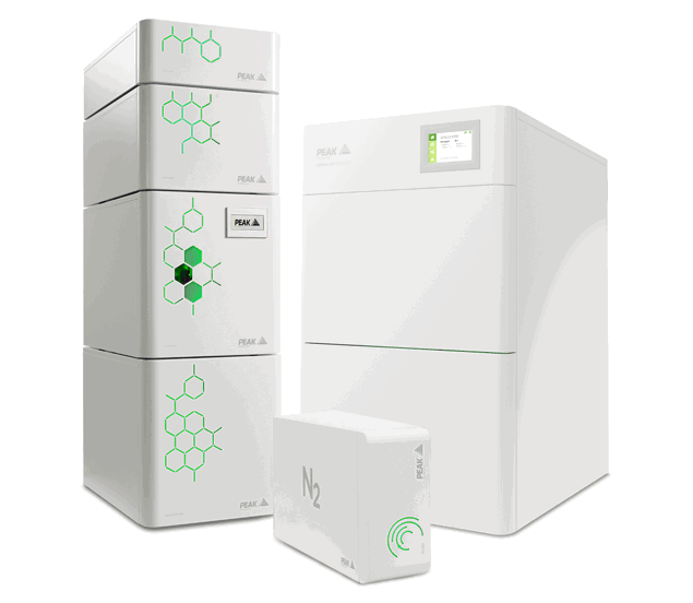 A selection of PEAK nitrogen gas generators and hydrogen gas generators